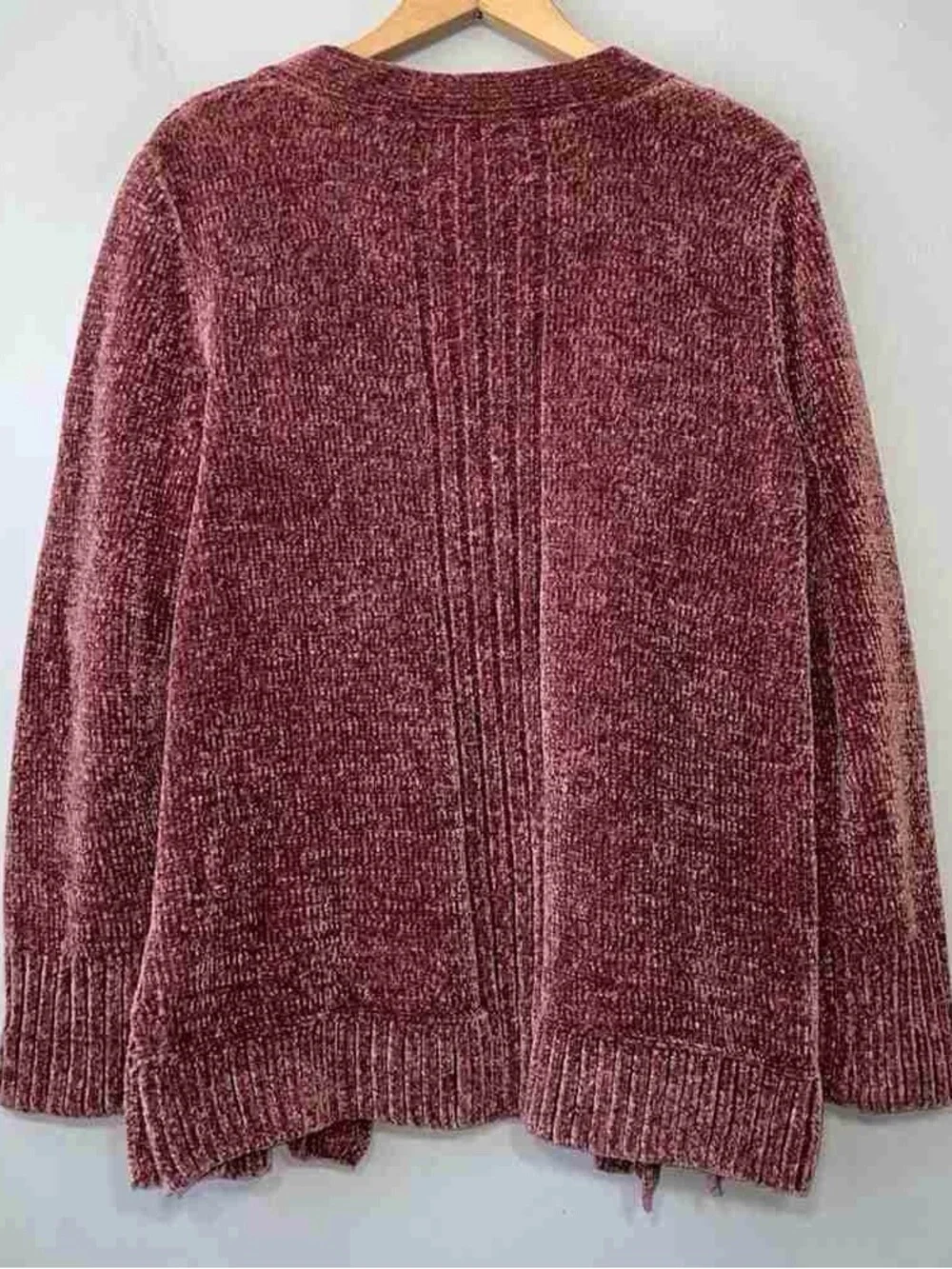 Cozy Plush Open-Front Cardigan Sweater - Dusty Rose